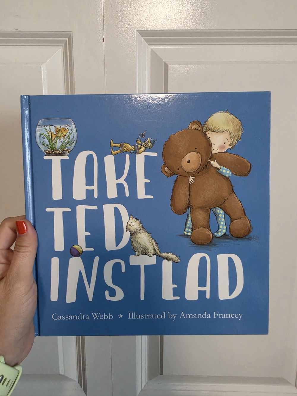 Take Ted Instead — Blue Kids Storybook Featuring Brown Teddy Illustration